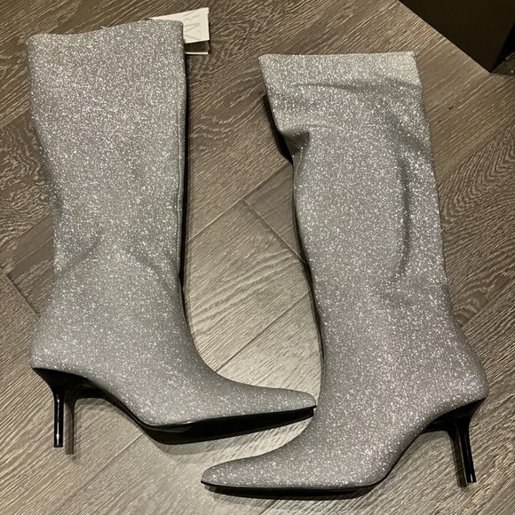 ⭐Host Pick⭐Zara sparkly pull on boots - NWT - Picture 4 of 7